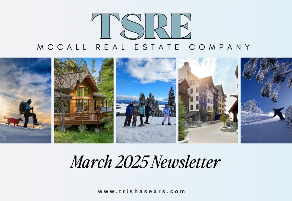 TSRE March 2025 real estate newsletter cover.